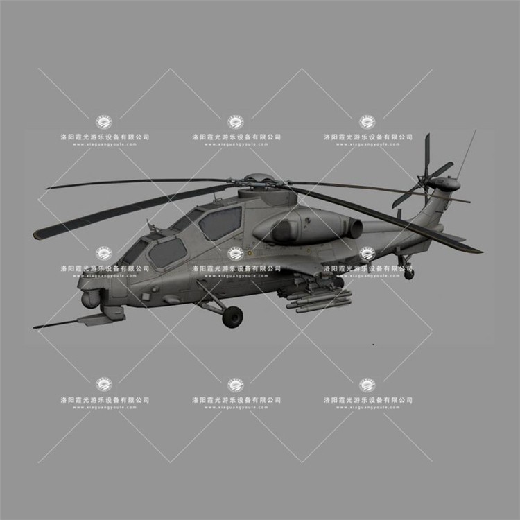潮州武装直升机3D模型